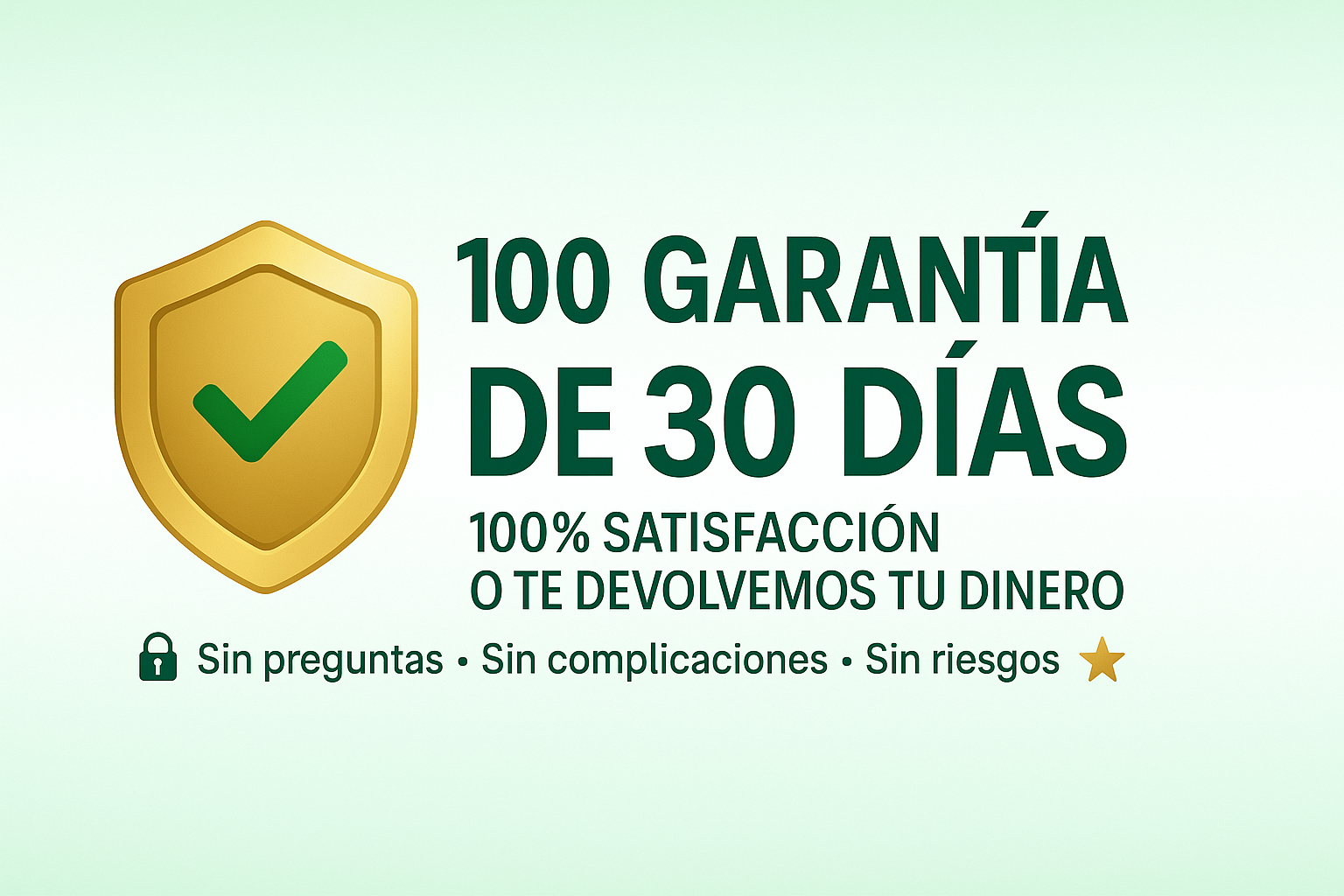 Banner Garantía 30 Días - Sin Riesgos