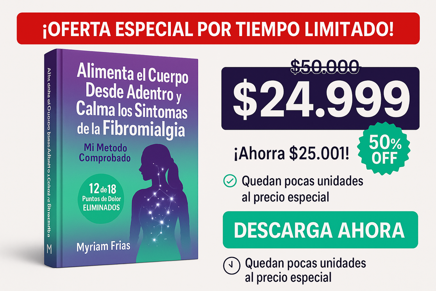 Portada con precio y oferta
